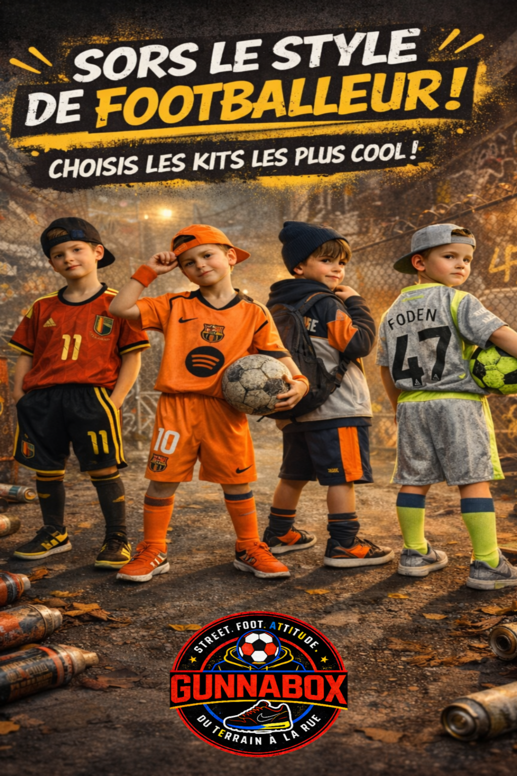 1.1.0 MAILLOTS DE FOOT ENFANTS